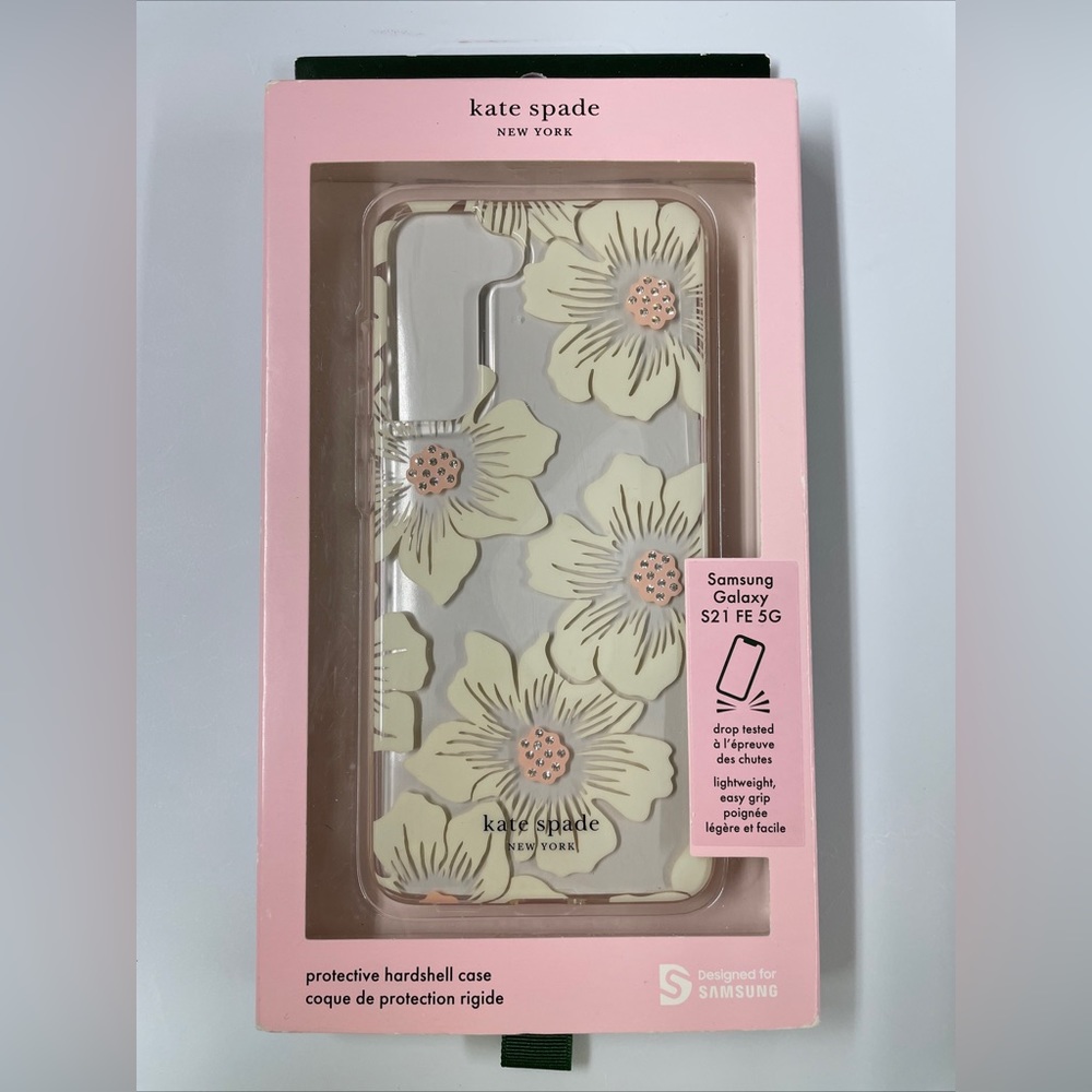 Kate Spade Protective Case Samsung Galaxy S21 FE 5G Hollyhock Floral New In Box